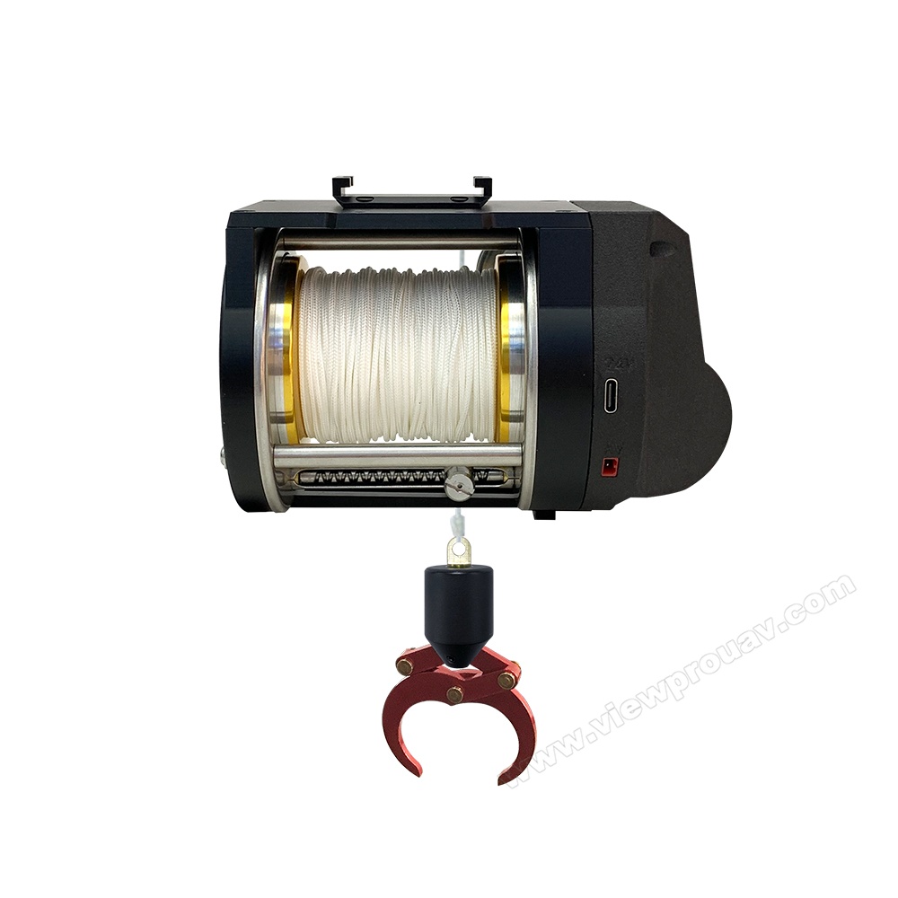 Drone Winch with 30m Rope and Hook for Delivery Picking up and Dropping off