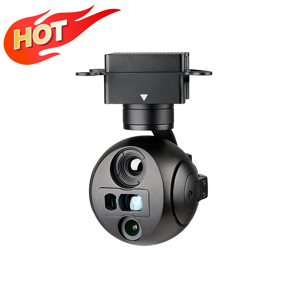 A609R Ultra-Compact Lightest Triple-Sensor 3-Axis EO/IR & LRF Gimbal Camera