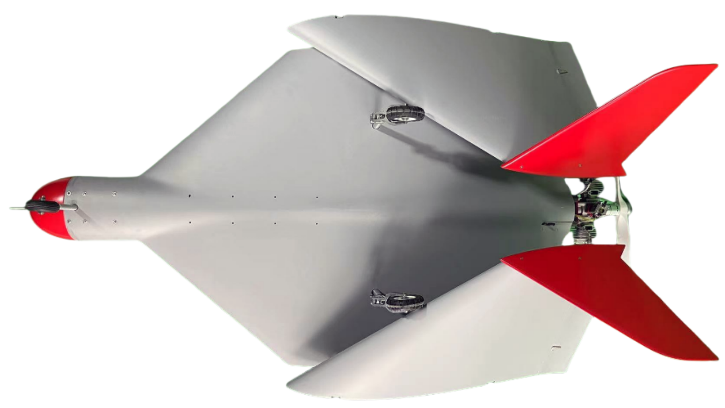 ArmStrike 10 Delta kanatlı Gezen Mühimmat Drone katlanmış