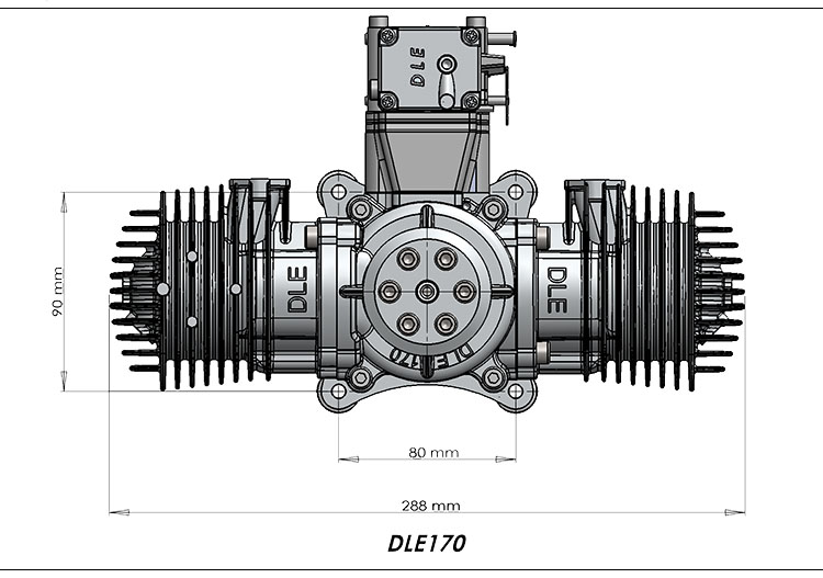 DLE-170 Motor Detayı